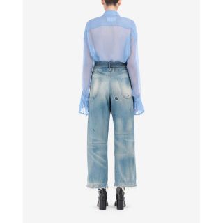 未使用新品 ボーイフレンドデニム ジーンズ ジップ付 MM6 Maison