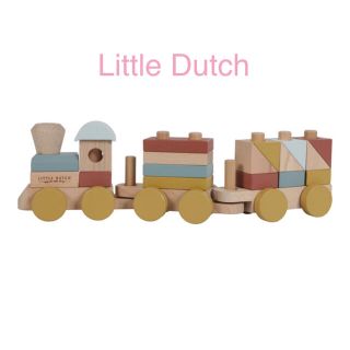 コドモビームス(こども ビームス)のLittle dutch（リトルダッチ）積み木トレイン　新品未使用(知育玩具)