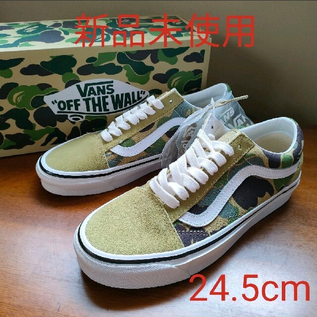 A BATHING APE(アベイシングエイプ)の★【新品未使用】BAPE X VANS ABC CAMO OLD SKOOL M レディースの靴/シューズ(スニーカー)の商品写真