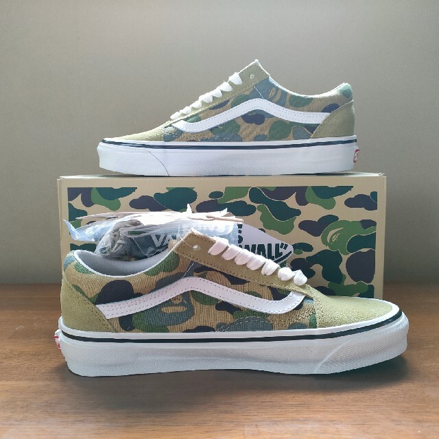 ★【新品未使用】BAPE X VANS ABC CAMO OLD SKOOL M 3