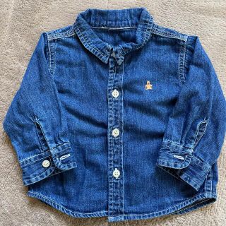 ベビーギャップ(babyGAP)のbabyGAP 6-12m／ダンガリーシャツ(シャツ/カットソー)