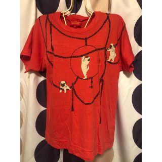 ヴィヴィアンウエストウッド(Vivienne Westwood)の【レア美品】Vivienne Westwood パグオレンジTシャツ　カットソー(カットソー(半袖/袖なし))