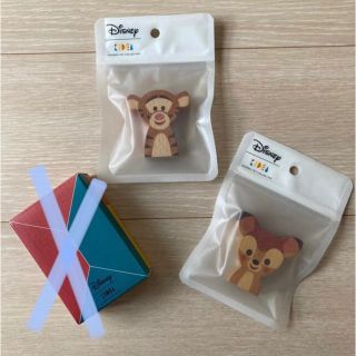 ディズニー(Disney)のらくま様専用 新品未開封 KIDEA ディズニー ティガー バンビ(積み木/ブロック)