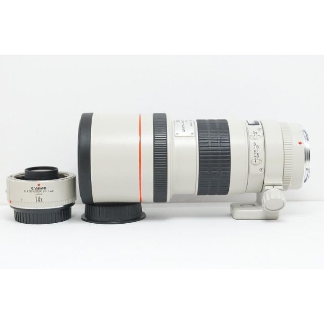 Canon(キヤノン)の■ エクステンダー 付き　Canon EF 300mm F4 L USM スマホ/家電/カメラのカメラ(レンズ(単焦点))の商品写真