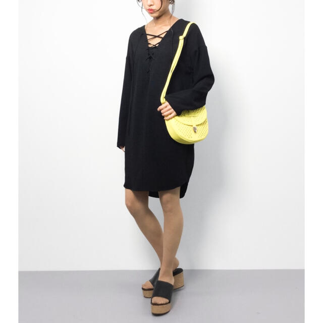 DEUXIEME CLASSE - ドゥーズィエムクラス ブラック レースアップブラウスの通販 by ◯'s shop|ドゥーズィエムクラスならラクマ