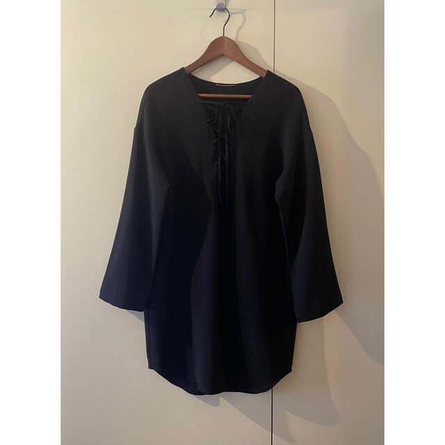 DEUXIEME CLASSE - ドゥーズィエムクラス ブラック レースアップブラウスの通販 by ◯'s shop|ドゥーズィエムクラスならラクマ