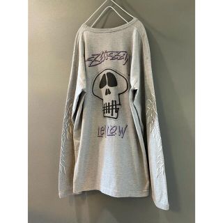 ステューシー(STUSSY)の古着 ビンテージ STUSSY ステューシー ロング Tシャツ スカル 希少(Tシャツ/カットソー(七分/長袖))