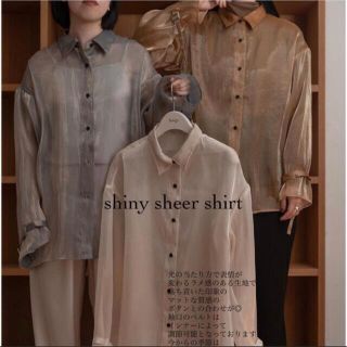 ラウジー(lawgy)のlawgy   shiny sheer shirt(シャツ/ブラウス(長袖/七分))