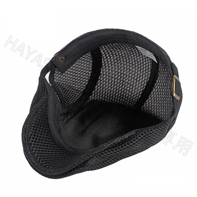 夏用帽子　キャップ　 　ベレー帽　即日発送　送料無料 帽子 ハンチング帽　黒色 メンズの帽子(ハンチング/ベレー帽)の商品写真