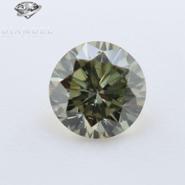 グリーンダイヤモンドルース/ F.G.Y. GREEN/ 0.143 ct.箱付状態