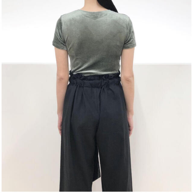 Plage(プラージュ)のbaserange TenaliPants Linen-Cotton Black レディースのパンツ(カジュアルパンツ)の商品写真