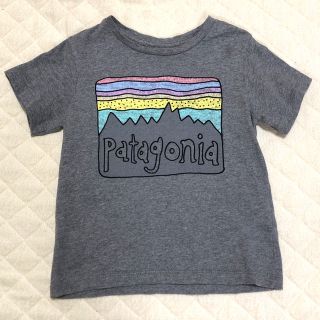 パタゴニア(patagonia)のpatagonia 半袖Tシャツ　グレー　2T パタゴニア (Tシャツ/カットソー)