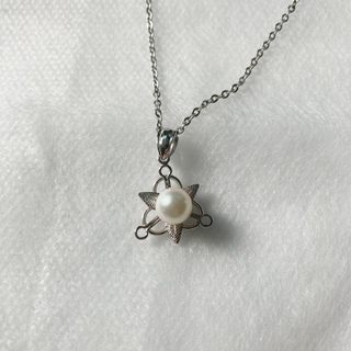 ネックレス [真珠] パールペンダント シルバーチェーン
