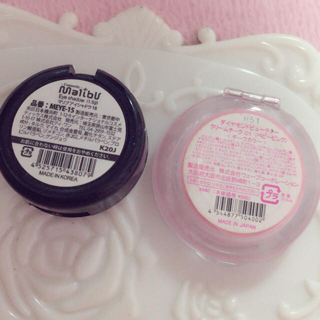 Diamond Beauty(ダイヤモンドビューティー)のʚ꒰⑅USEDピンクのチークとアイシャドウ⑅꒱ɞ コスメ/美容のキット/セット(コフレ/メイクアップセット)の商品写真