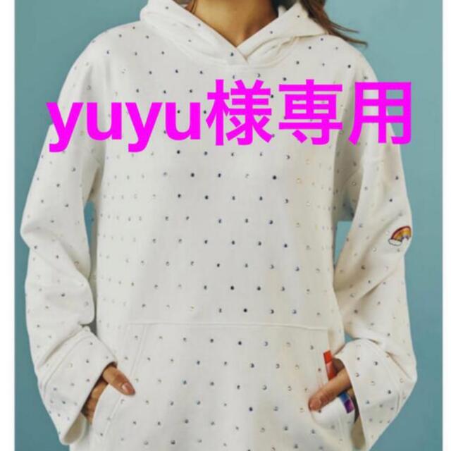 DOUBLE STANDARD CLOTHING(ダブルスタンダードクロージング)のyuuu 様専用❣️ダブスタ❣️完売❣️ラインストーン×レインボー刺繍パーカー レディースのトップス(パーカー)の商品写真
