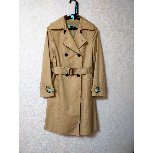 UNITED ARROWS(ユナイテッドアローズ)の美品  M・fil(エムフィル) スプリングトレンチコート 定価68000円 レディースのジャケット/アウター(トレンチコート)の商品写真