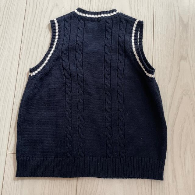 mikihouse(ミキハウス)のミキハウス  美品　ニットベスト　100 キッズ/ベビー/マタニティのキッズ服男の子用(90cm~)(ジャケット/上着)の商品写真