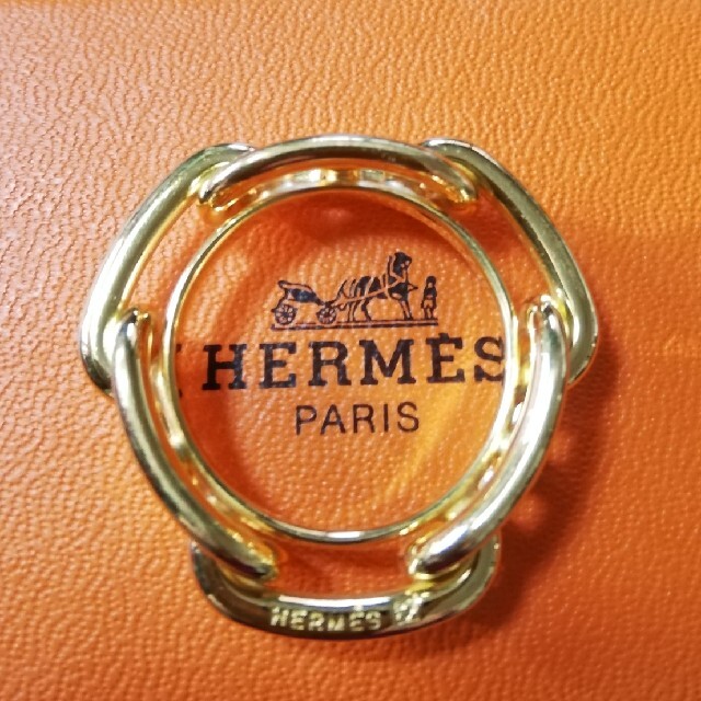 エルメス　スカーフリング　シェーヌダンクル　美品　HERMES