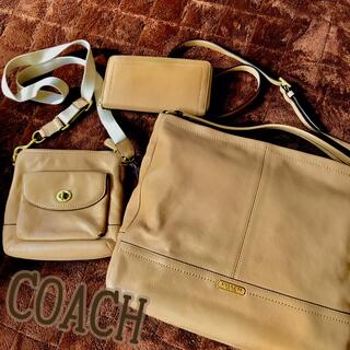 コーチ(COACH)のCOACH   美品★バッグ財布★ ３点セット(ハンドバッグ)