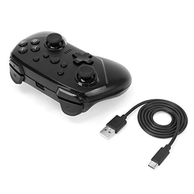 ニンテンドースイッチ用コントローラ『ワイヤレスバトルパッドターボProSW(ブラ エンタメ/ホビーのゲームソフト/ゲーム機本体(その他)の商品写真