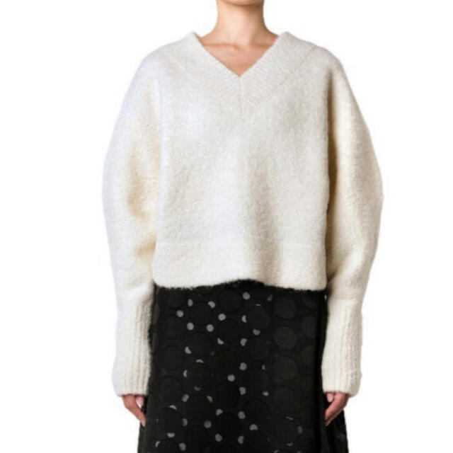 LE CIEL BLEU(ルシェルブルー)のルシェルブルー　Roop Yarn V neck Knit レディースのトップス(ニット/セーター)の商品写真