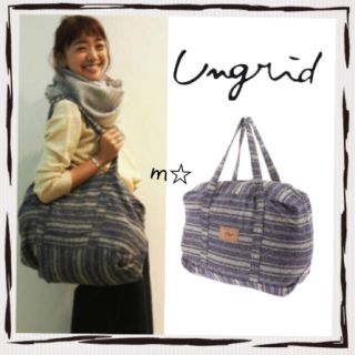 アングリッド(Ungrid)の【新品】ネイティブボーダーボストンバッグ ungrid(ボストンバッグ)