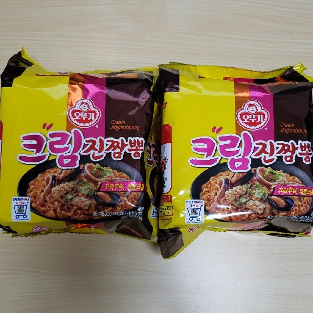 当季大流行 韓国ラーメン✿クリームジンチャンポン‎✿ ‎2袋8個  インスタント食品