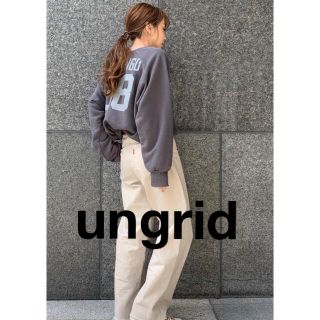 アングリッド(Ungrid)のungrid大人気68バックプリントスウェットトップス最終値下げ(トレーナー/スウェット)