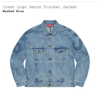 シュプリーム(Supreme)のSupreme Inset Logo Denim Trucker Jacket(Gジャン/デニムジャケット)