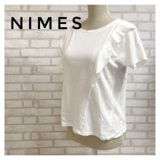 ニーム(NIMES)のNIMES ニーム レディース フリル シャツ プルオーバー 白 FREE(シャツ/ブラウス(半袖/袖なし))