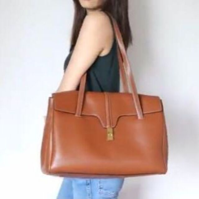 CELINE トートバッグ ハンドバッグ ミディアム 16 セーズ ソフト ...