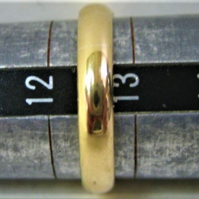 K18 18金 マリッジ リング 甲丸 サイズ＃12.5 結婚指輪　d 1