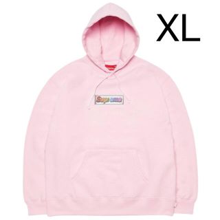 シュプリーム(Supreme)のBling Box Logo Hooded Sweatshirt Pink XL(パーカー)