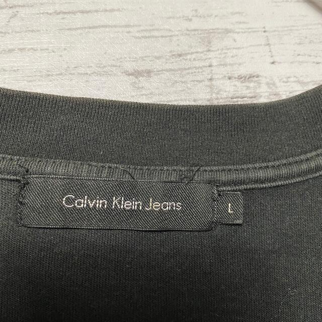 Calvin Klein(カルバンクライン)の【希少アイテム】カルバンクライン☆センタープリントロゴブラックTシャツ メンズのトップス(Tシャツ/カットソー(半袖/袖なし))の商品写真