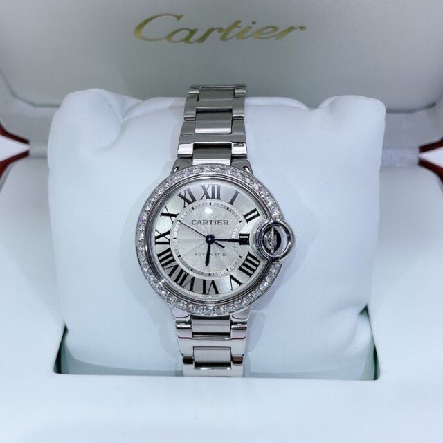 Cartier カルティエ バロンブルー W4BB0023 シルバー 腕時計