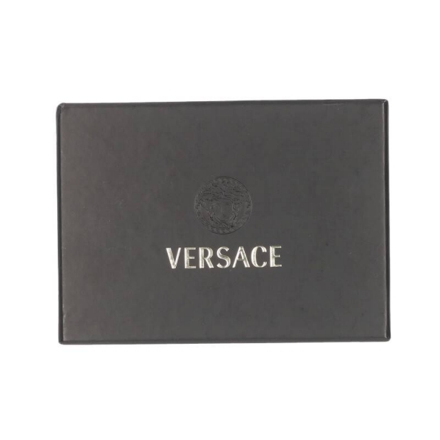 VERSACE(ヴェルサーチ)のヴェルサーチ メデューサデザインレザー二つ折り財布 ハンドメイドのファッション小物(財布)の商品写真