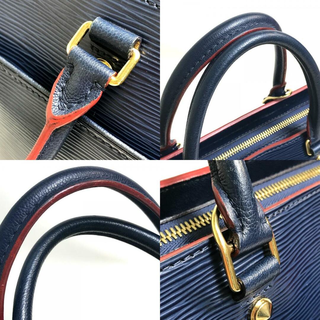 ルイヴィトン LOUIS VUITTON ヴァノーGM M54150 エピ カバン 2WAY ハンドバッグ エピレザー インディゴ ネイビー×レッド