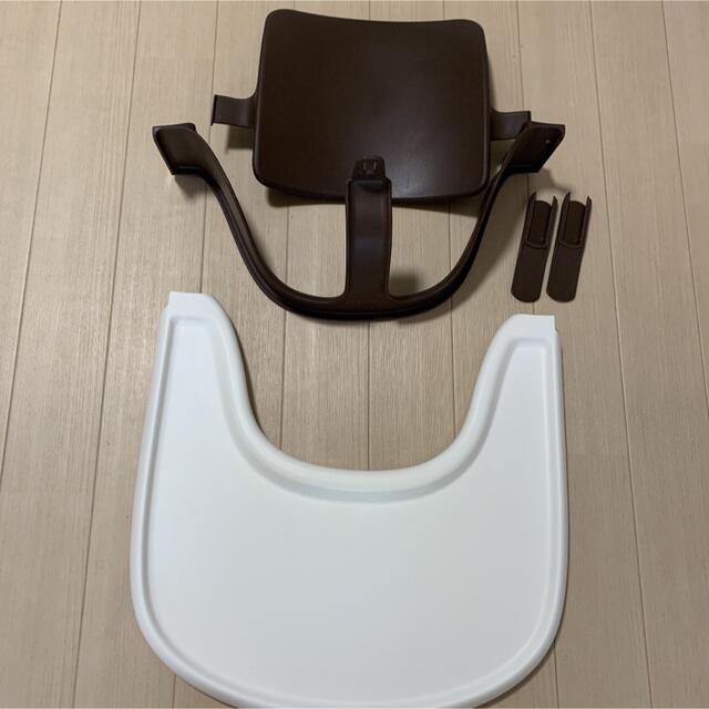 STOKKE トリップトラップ　ベビーセット　ストッケトレイ　ブラウン