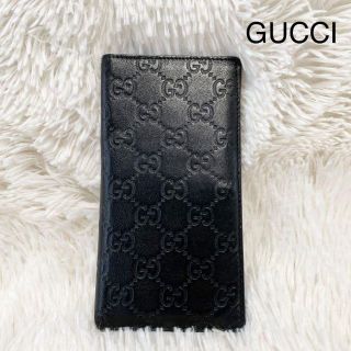 グッチ(Gucci)のGUCCI グッチ お札入れ　長財布　GG柄　シマ　レザー　総柄(財布)