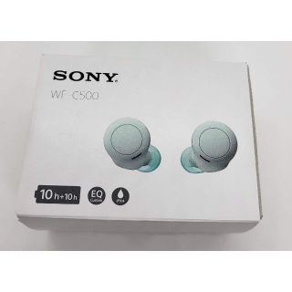 ソニー(SONY)のワイヤレスイヤホン Sony WF-C500 グリーン(ヘッドフォン/イヤフォン)