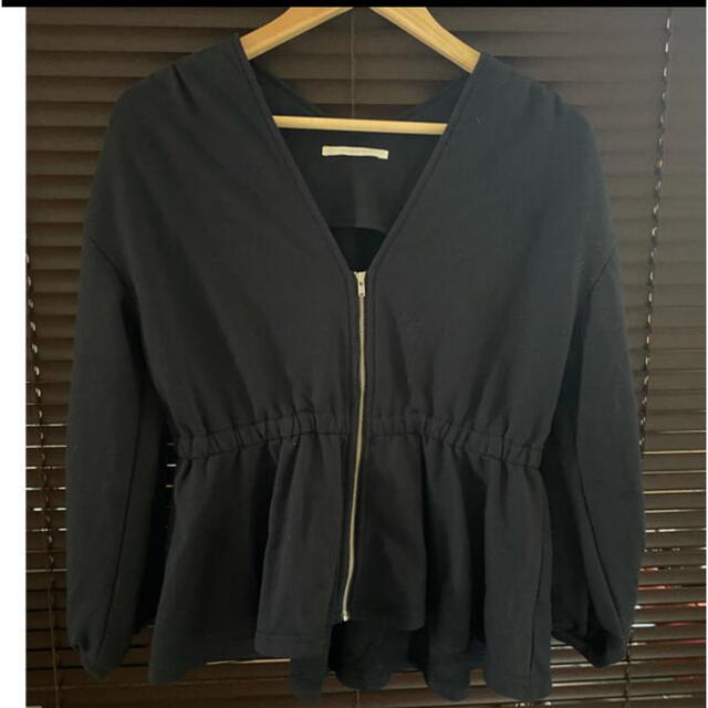 ◉△◉ さん専用 ペプラムトップス黒 レディースのトップス(その他)の商品写真