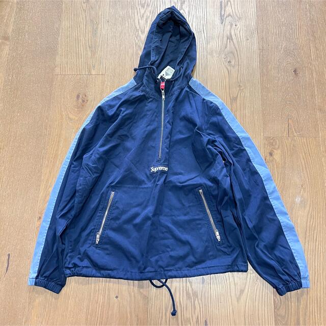 新品supreme twill anorak jacket ハーフジップパーカーメンズ