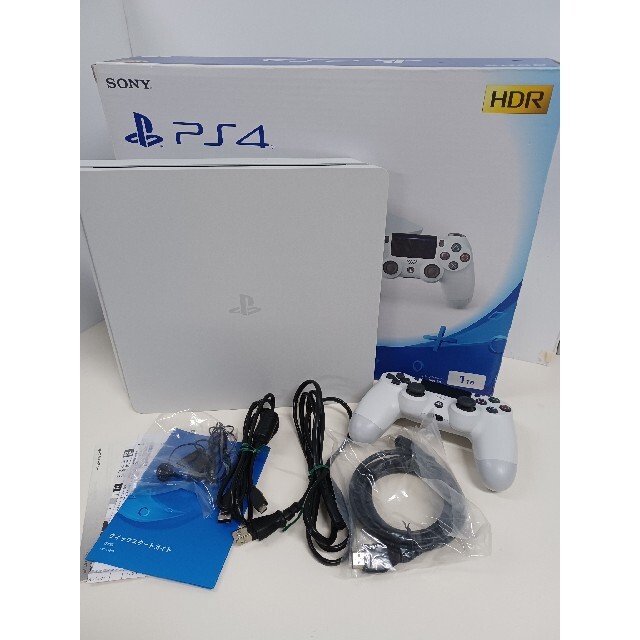 美品 PS4 グレイシャー・ホワイト 1TB CUH-2100B B02の+