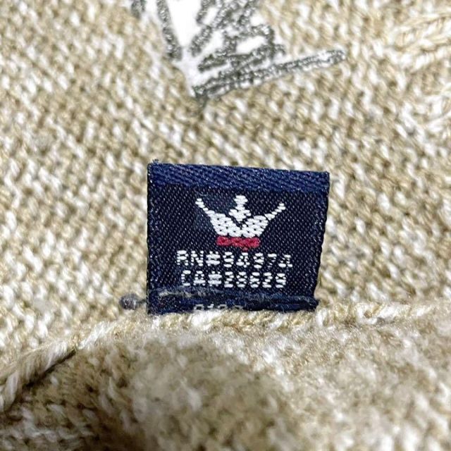 STUSSY(ステューシー)の超希少！！OLD STUSSY セーター　バイカラー　紺タグ　刺繍ロゴ　激レア メンズのトップス(ニット/セーター)の商品写真