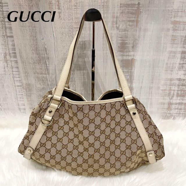 トートバッグ 大人気✨ GUCCI グッチ GGキャンバス トートバッグ 130736