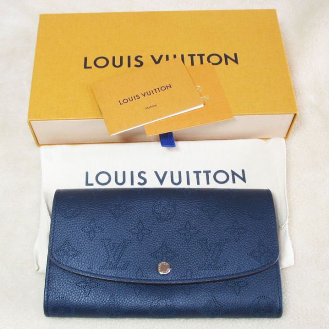 LOUIS VUITTON(ルイヴィトン)のLV モノ マヒナ ポルトフォイユ・イリス M62071 長財布 ブルーマリーヌ レディースのファッション小物(財布)の商品写真