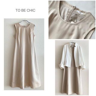 トゥービーシック(TO BE CHIC)の【新品タグ付き】TO BE CHIC ★ ノースリーブ　ワンピース(ひざ丈ワンピース)