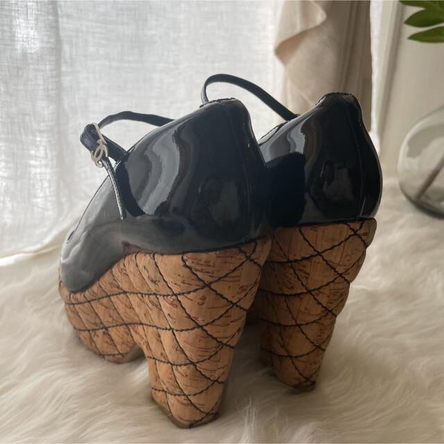 CHANEL マトラッセコルク ウェッジソール 正規通販 learnersnote.au