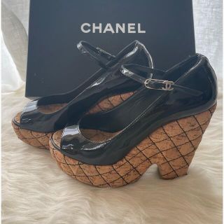 シャネル(CHANEL)のCHANEL マトラッセコルク ウェッジソール(サンダル)