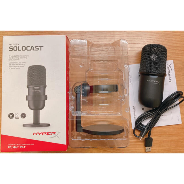 おまけ付き】HyperX SoloCast USBコンデンサーマイク